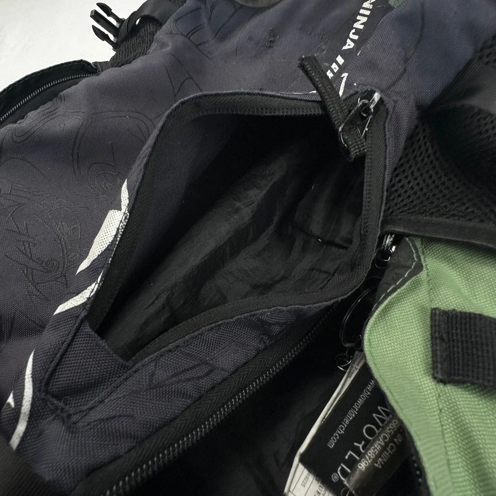 Naruto Shippuden Kakashi Hatake Copy Ninja Backpack Black Green Viz‎ Media